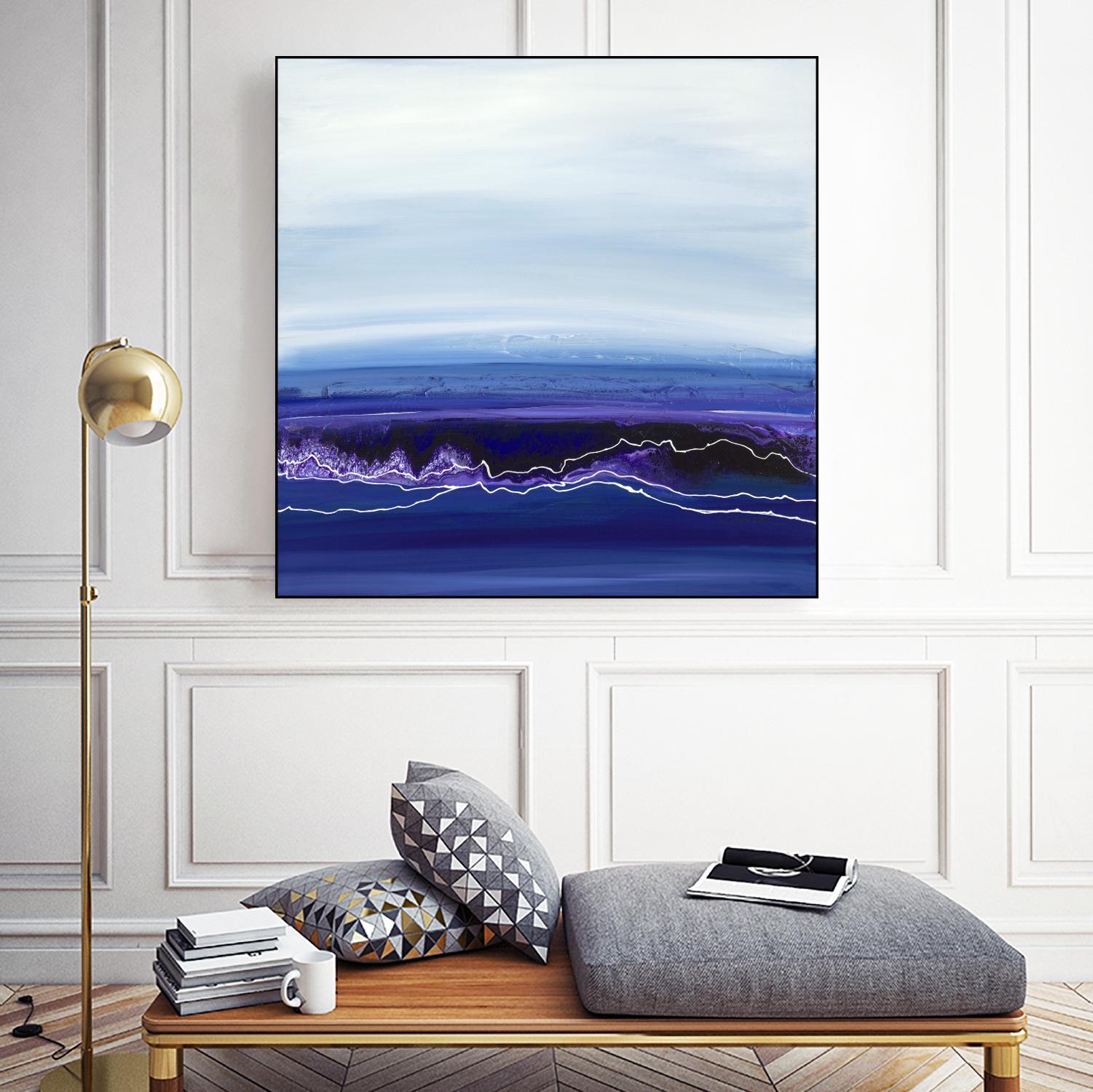 Blue Rendezvous by Ruth Fromstein on GIANT ART - blues abstract