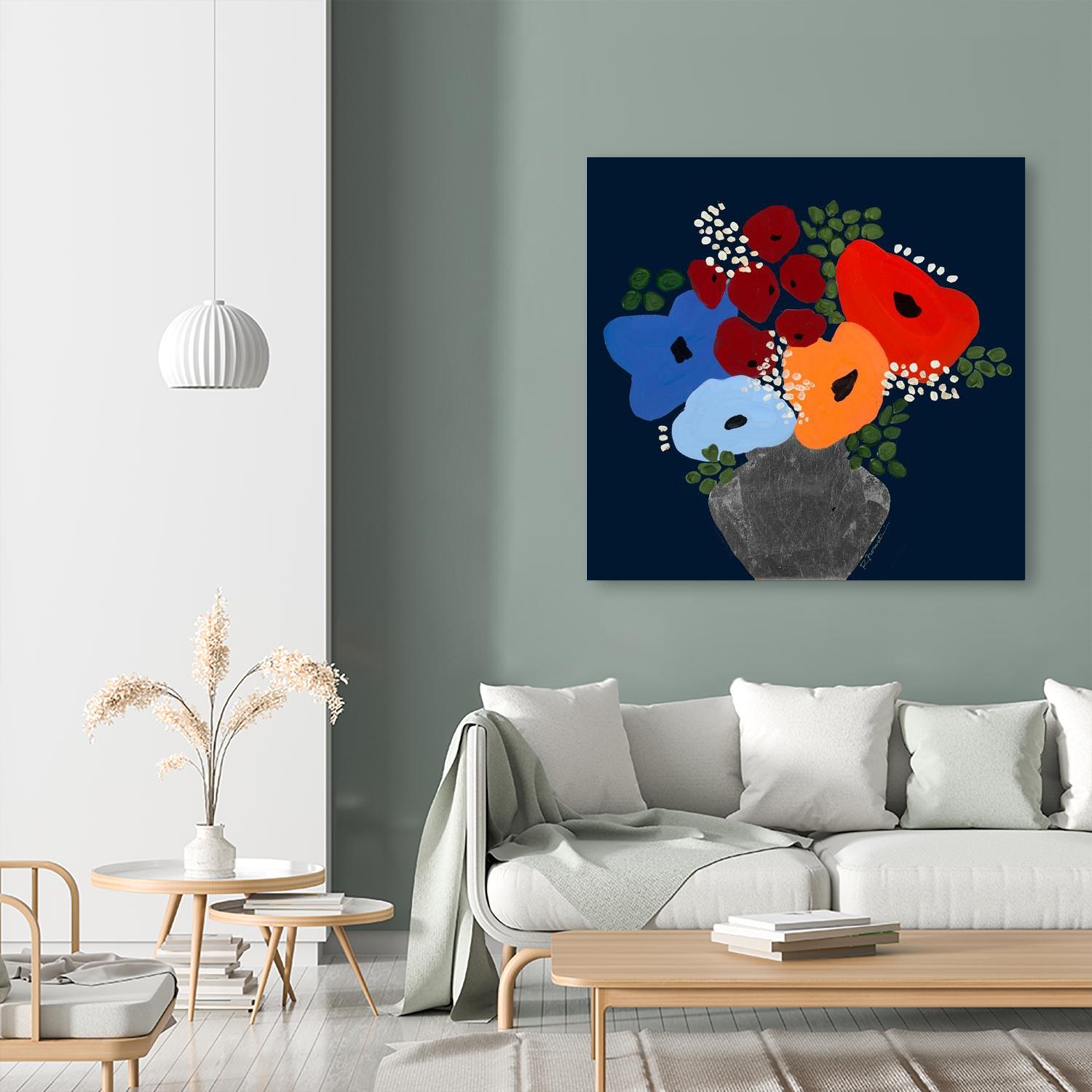 My Day V2 by Ruth Fromstein on GIANT ART - oranges flowers blooms