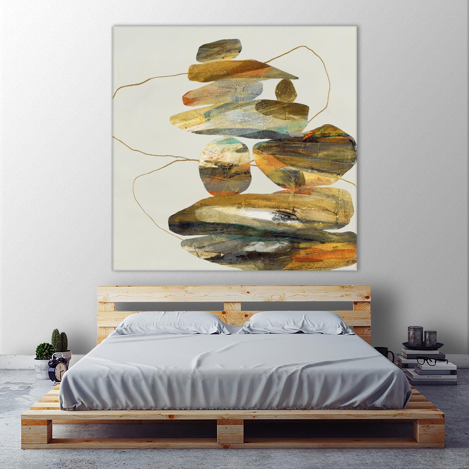 Standing Tall by Ruth Fromstein on GIANT ART - oranges organic shapes