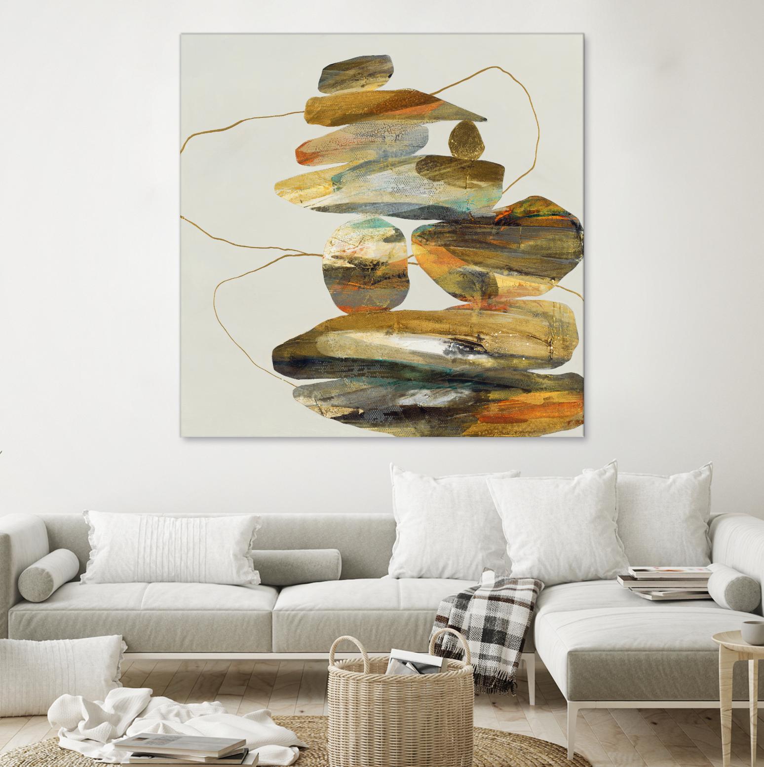 Standing Tall by Ruth Fromstein on GIANT ART - oranges organic shapes