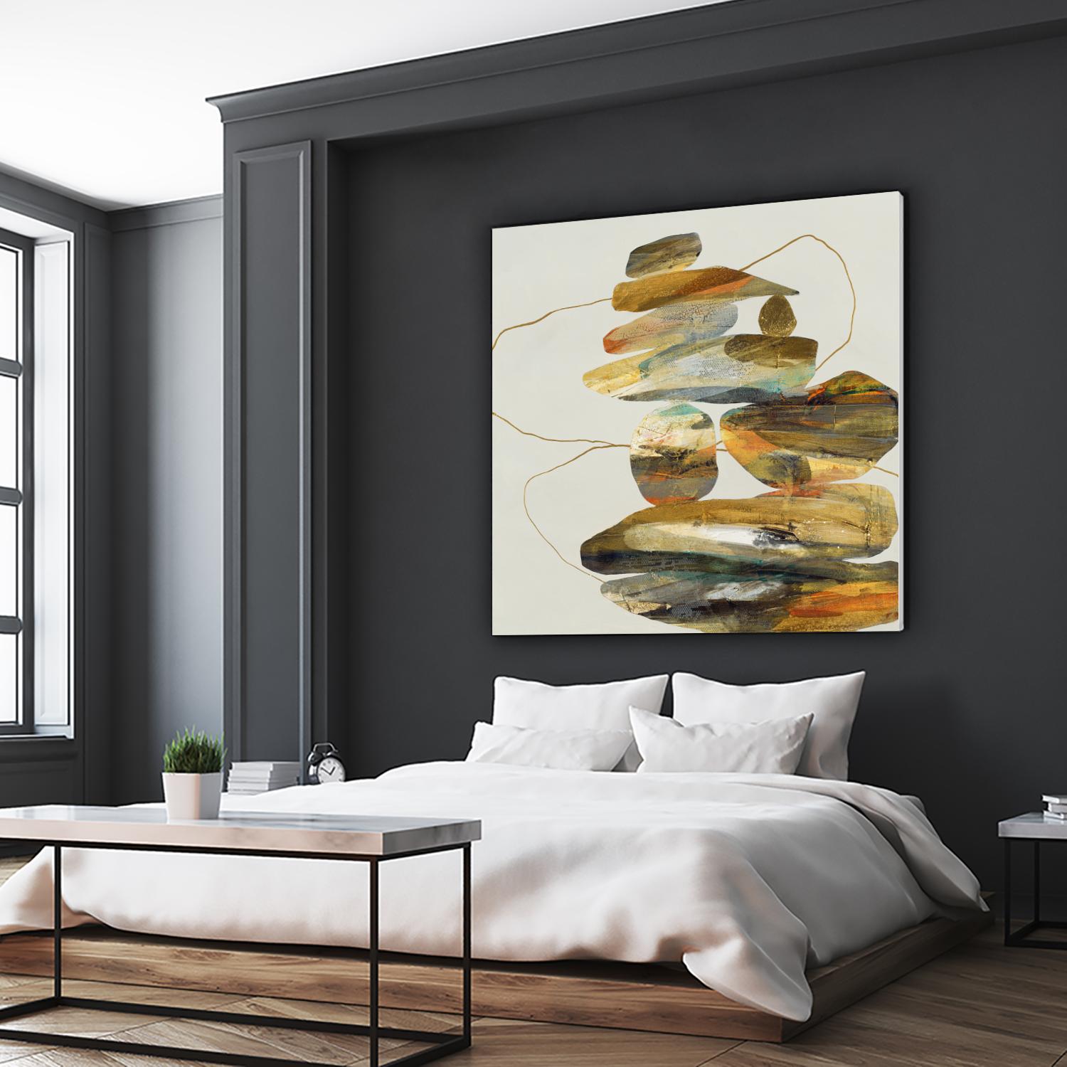 Standing Tall by Ruth Fromstein on GIANT ART - oranges organic shapes