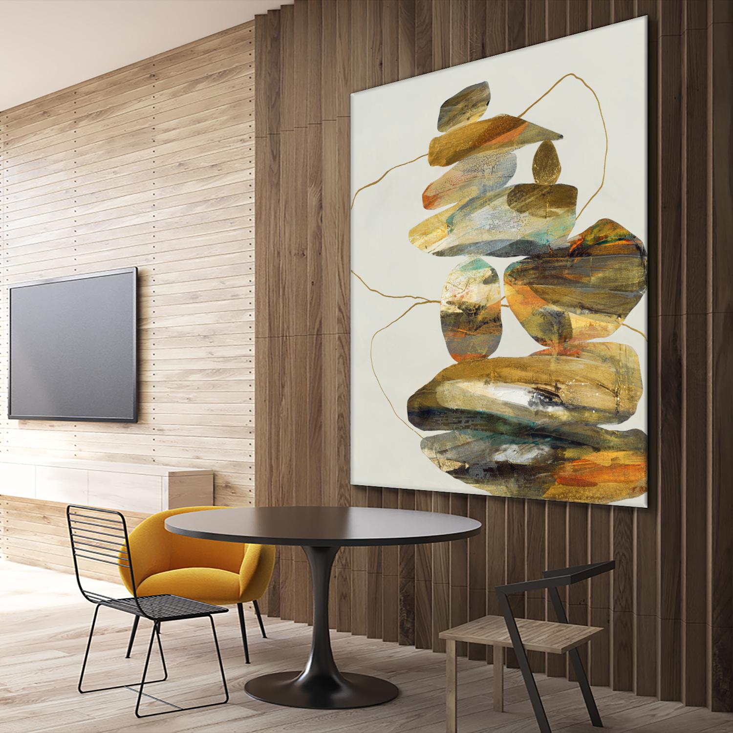 Standing Tall by Ruth Fromstein on GIANT ART - oranges organic shapes