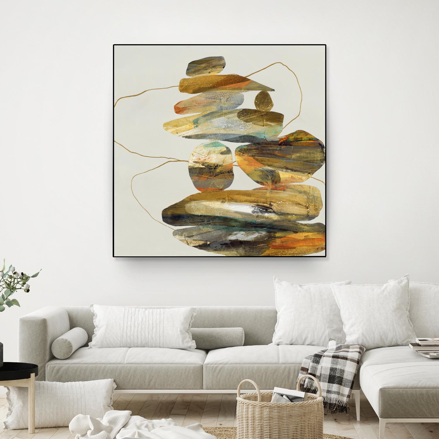 Standing Tall by Ruth Fromstein on GIANT ART - oranges organic shapes