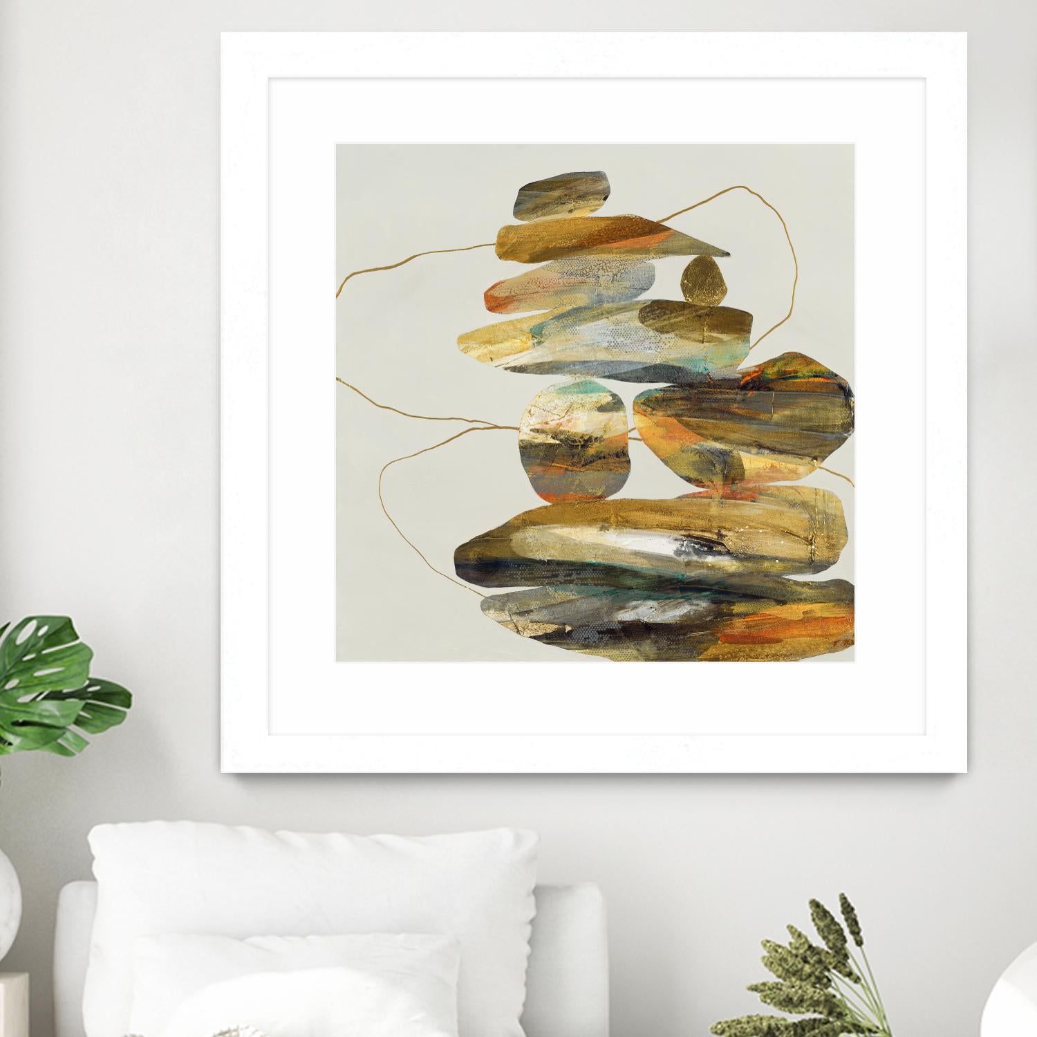 Standing Tall by Ruth Fromstein on GIANT ART - oranges organic shapes