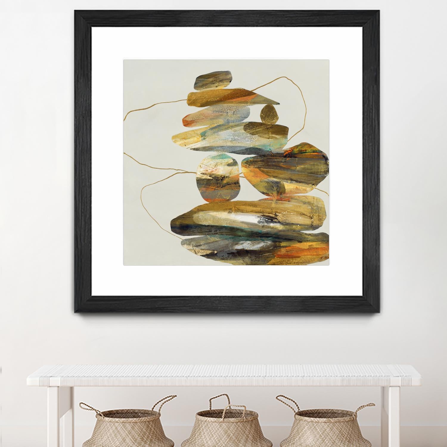 Standing Tall by Ruth Fromstein on GIANT ART - oranges organic shapes