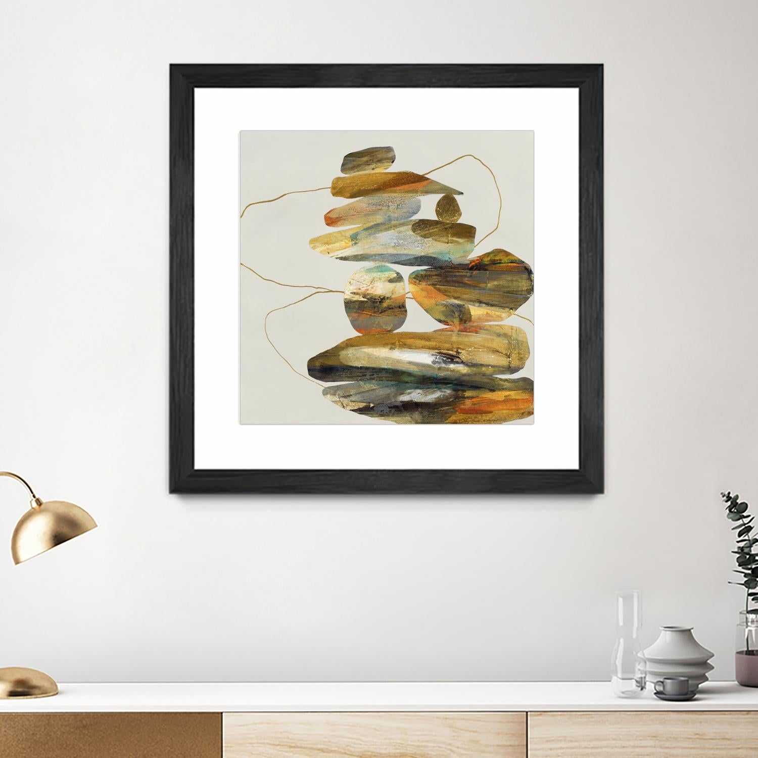 Standing Tall by Ruth Fromstein on GIANT ART - oranges organic shapes