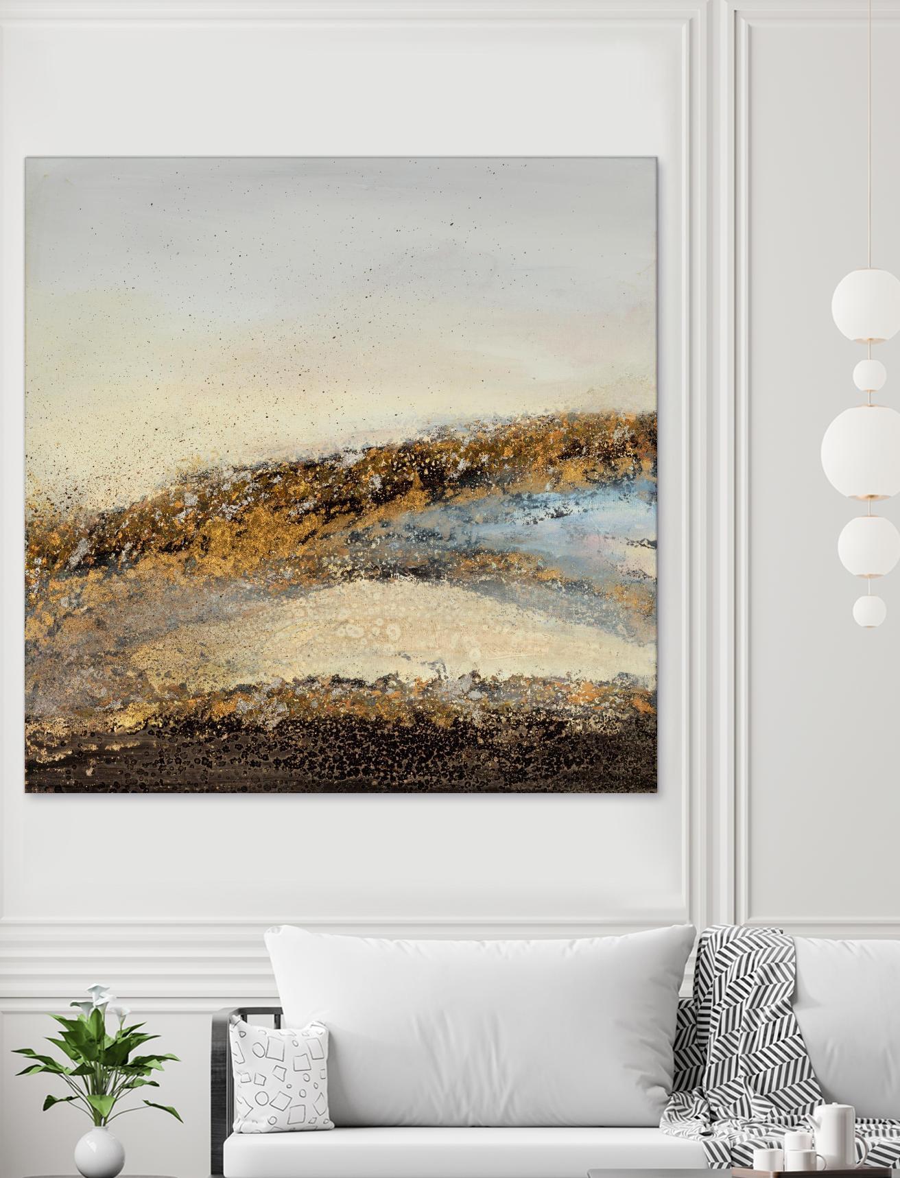 Off Road Adventure by Ruth Fromstein on GIANT ART - metallics abstract landscape abstract landscapes