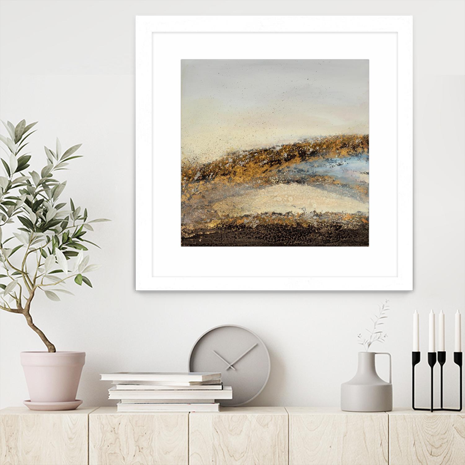 Off Road Adventure by Ruth Fromstein on GIANT ART - metallics abstract landscape abstract landscapes