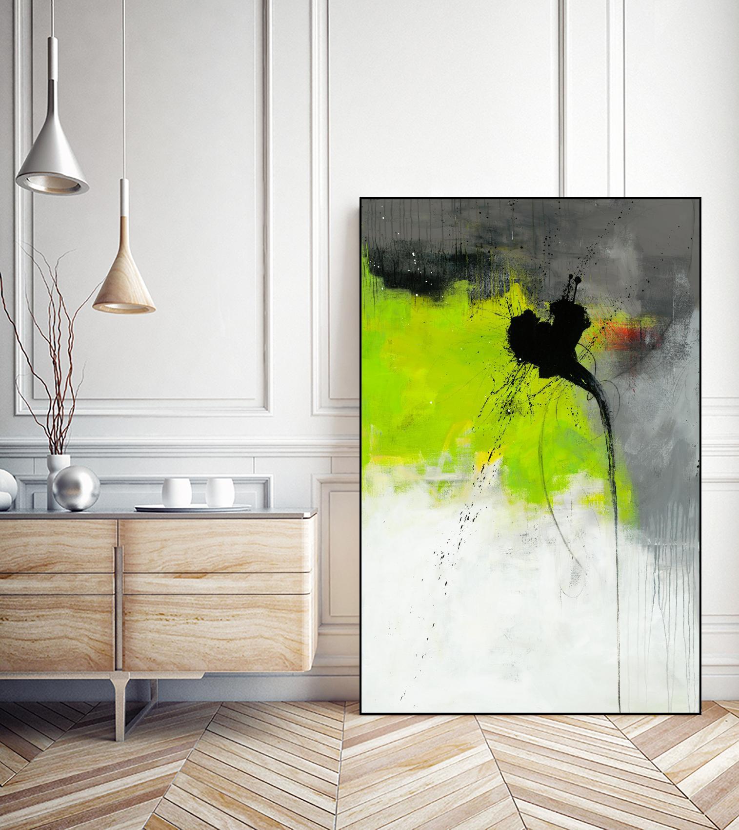Metamorphosis by Ruth Fromstein on GIANT ART - greens abstract green
