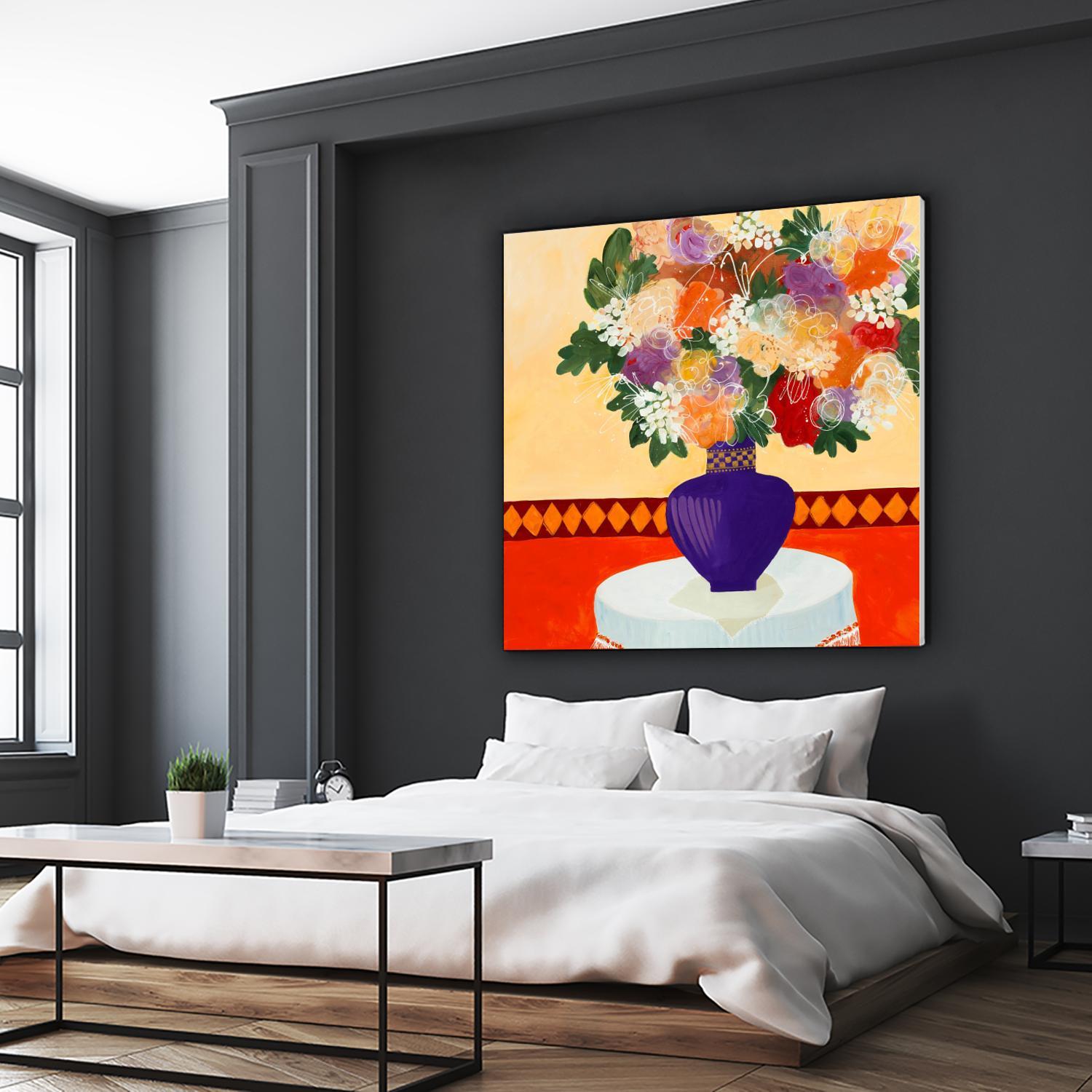 Taking In The Joy by Ruth Fromstein on GIANT ART - oranges floral bouquet