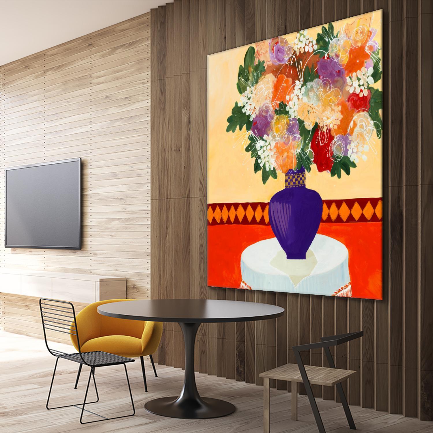 Taking In The Joy by Ruth Fromstein on GIANT ART - oranges floral bouquet