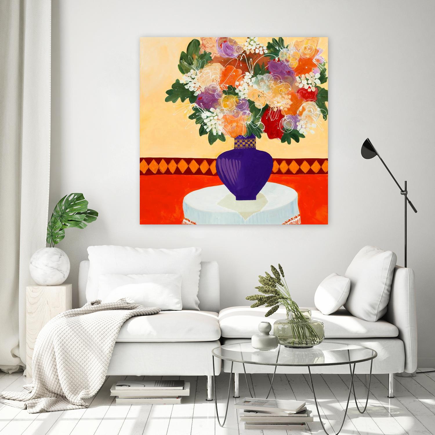 Taking In The Joy by Ruth Fromstein on GIANT ART - oranges floral bouquet