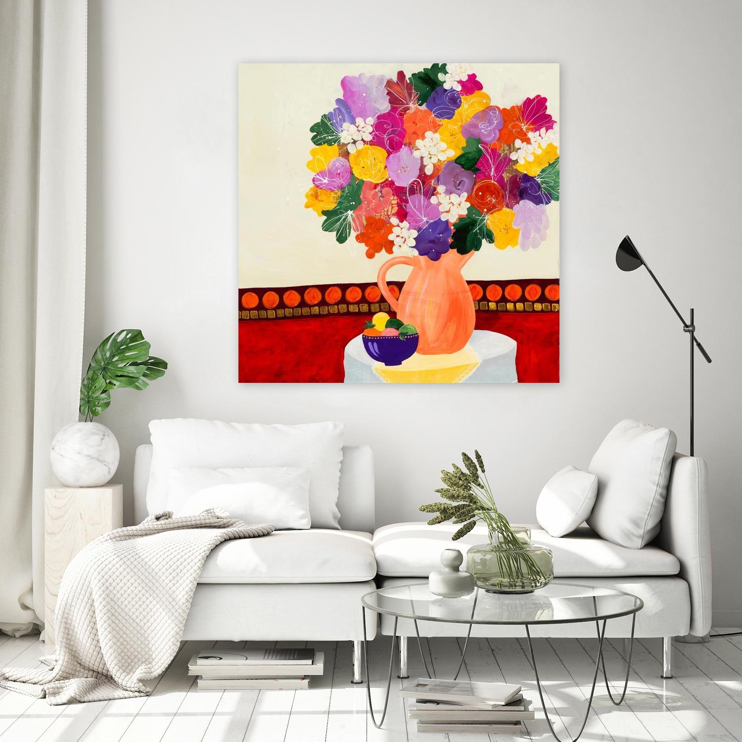 Taking In The Love by Ruth Fromstein on GIANT ART - oranges floral bouquet