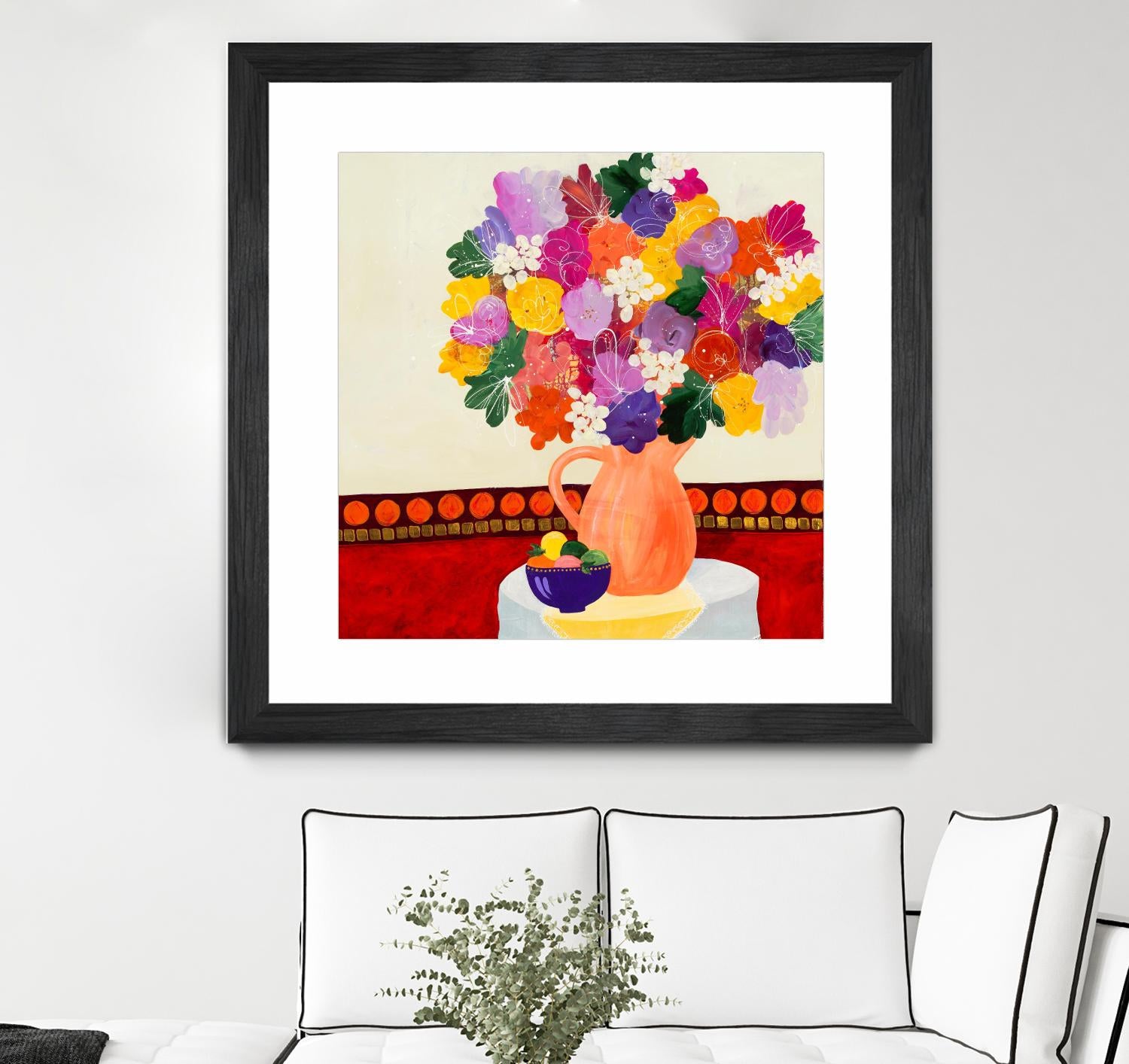 Taking In The Love by Ruth Fromstein on GIANT ART - oranges floral bouquet
