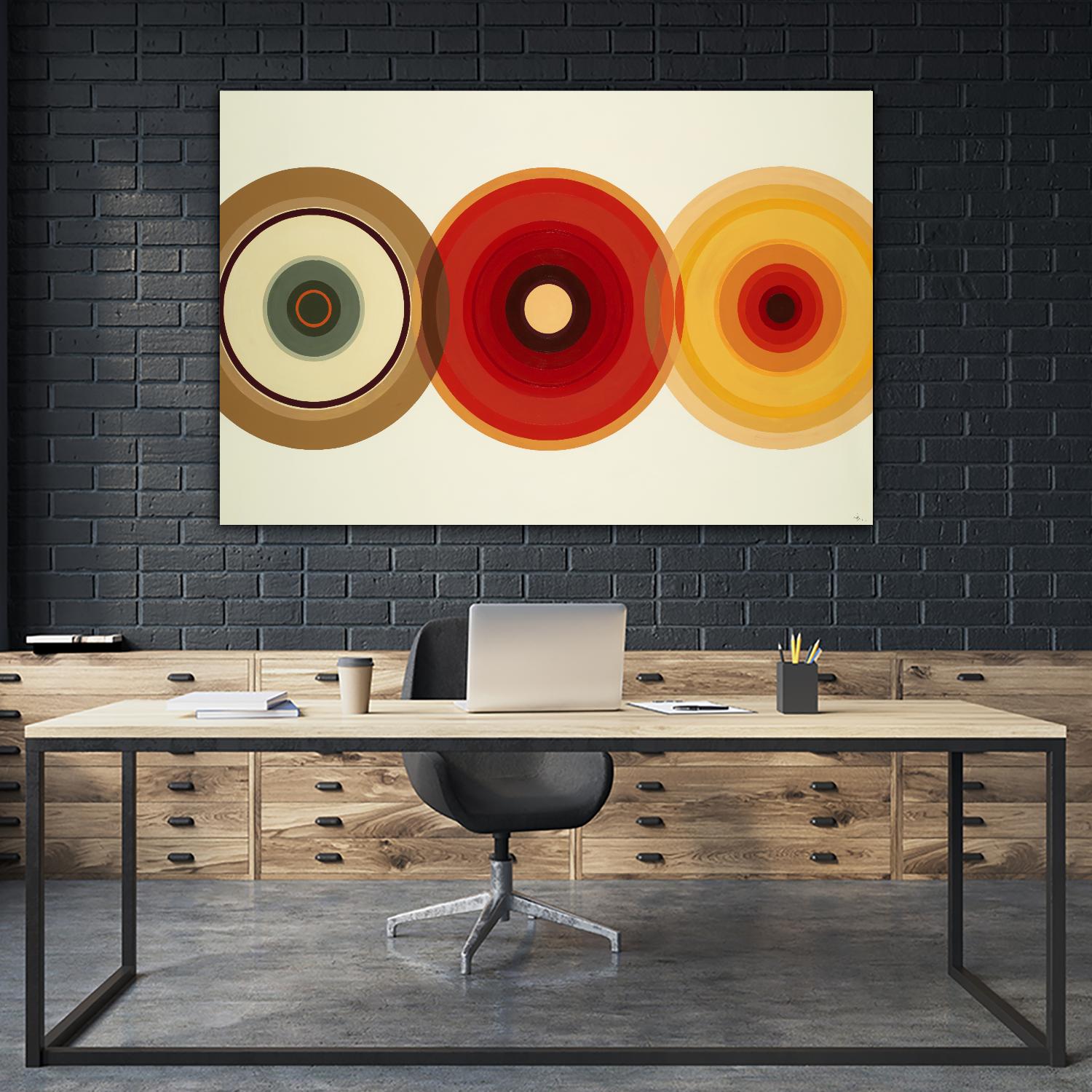 Color Test 6 by KC Haxton on GIANT ART - yellow abstract