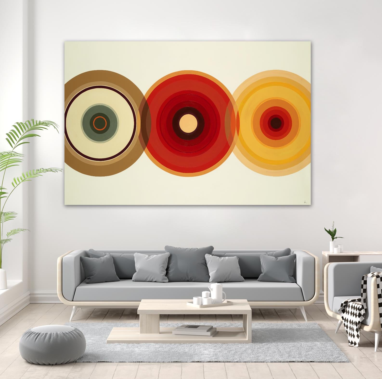 Color Test 6 by KC Haxton on GIANT ART - yellow abstract