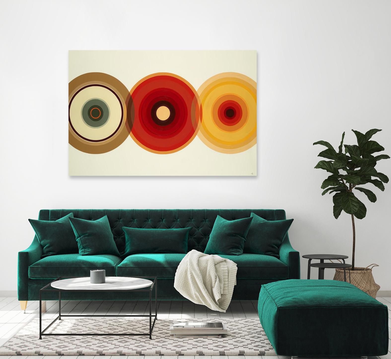 Color Test 6 by KC Haxton on GIANT ART - yellow abstract