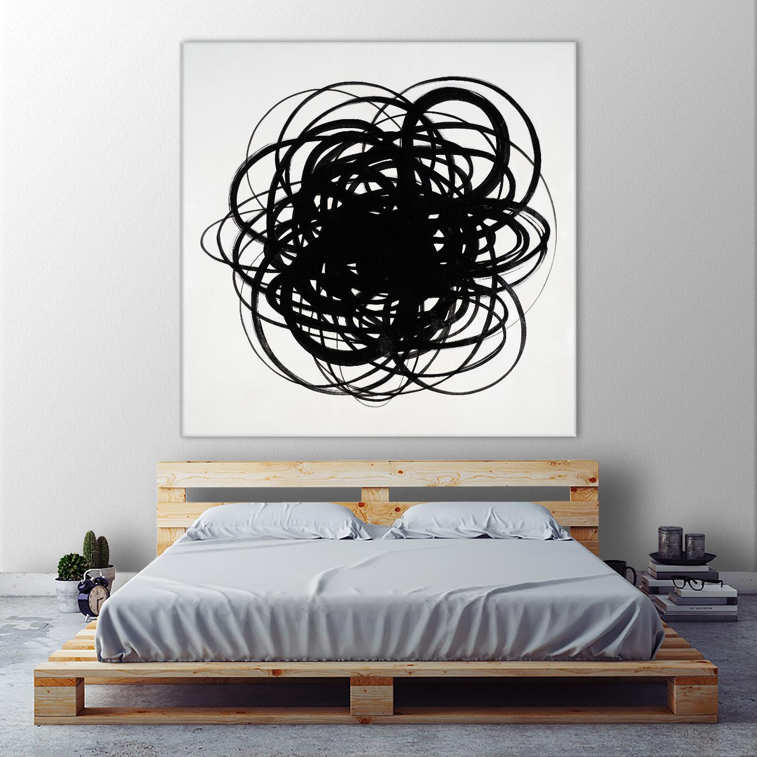 Scribbles II by KC Haxton on GIANT ART - black abstract