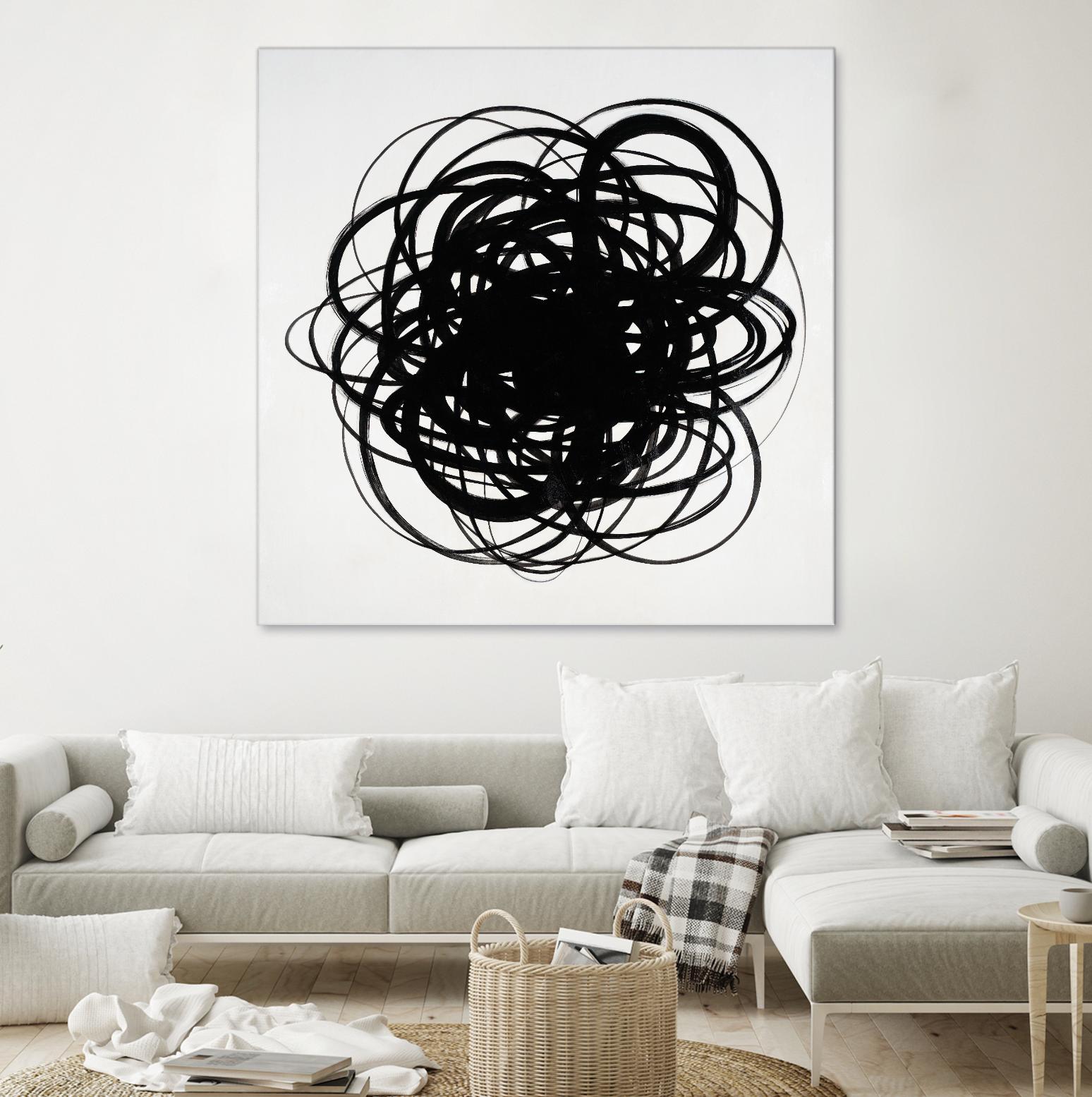 Scribbles II by KC Haxton on GIANT ART - black abstract