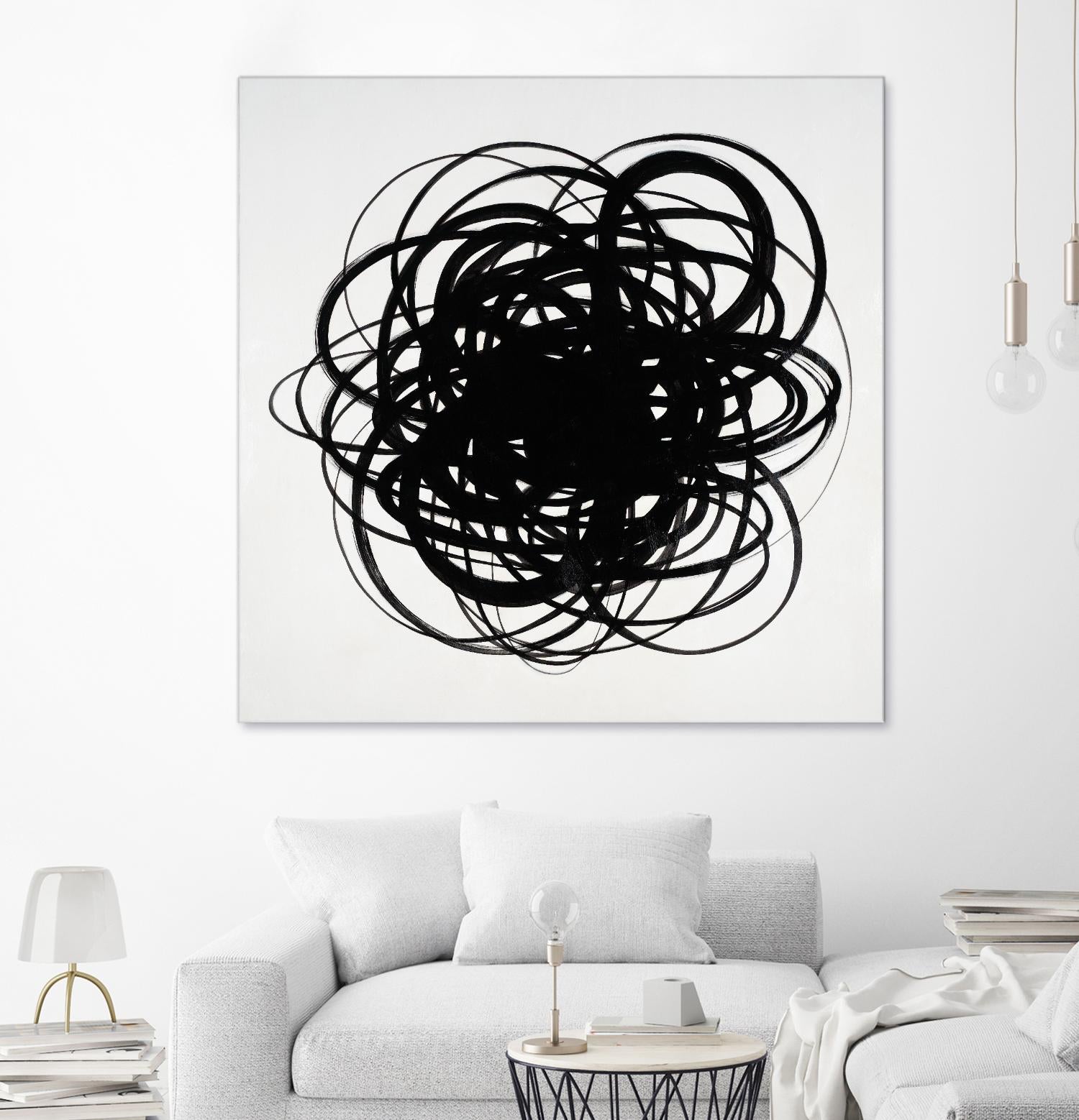 Scribbles II by KC Haxton on GIANT ART - black abstract