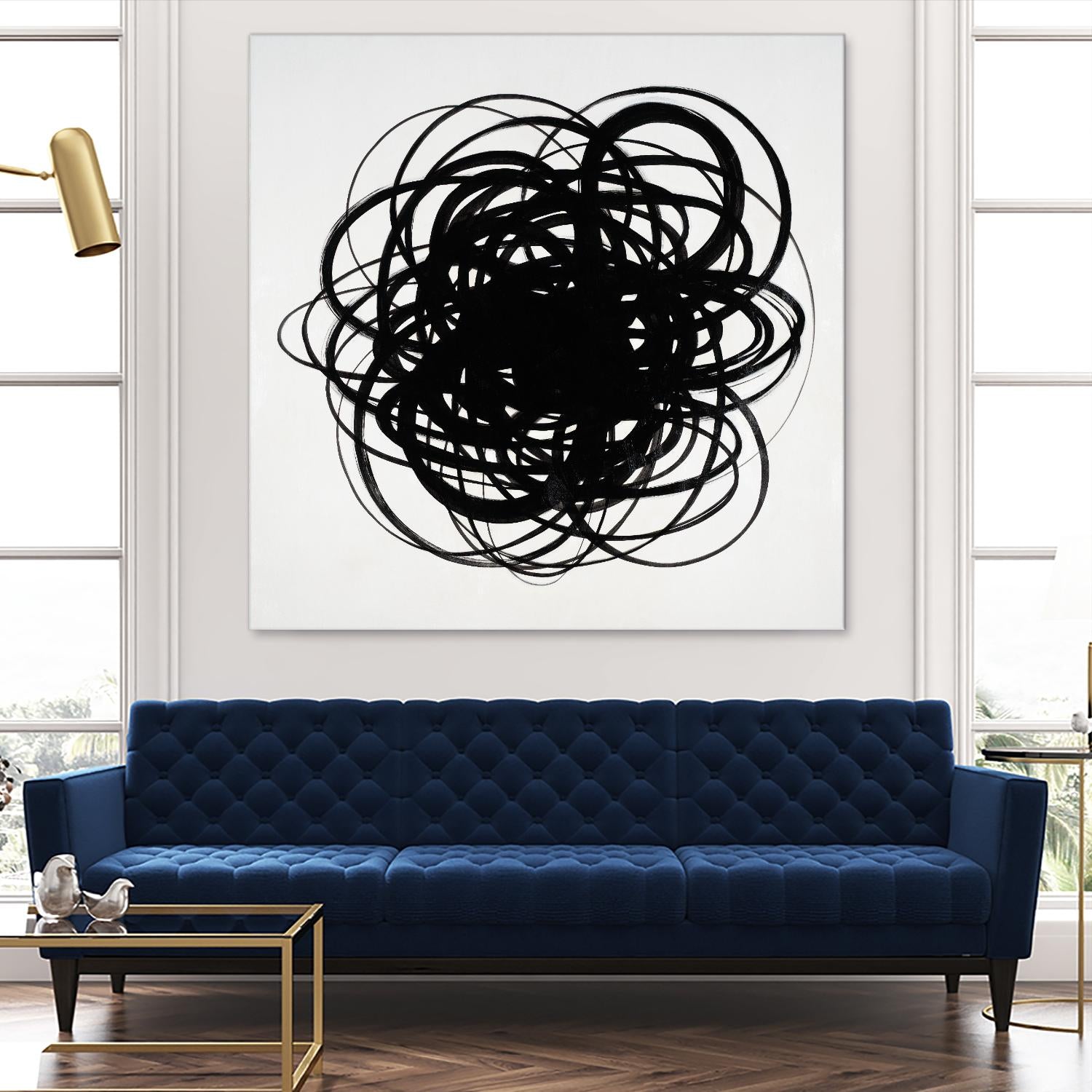 Scribbles II by KC Haxton on GIANT ART - black abstract
