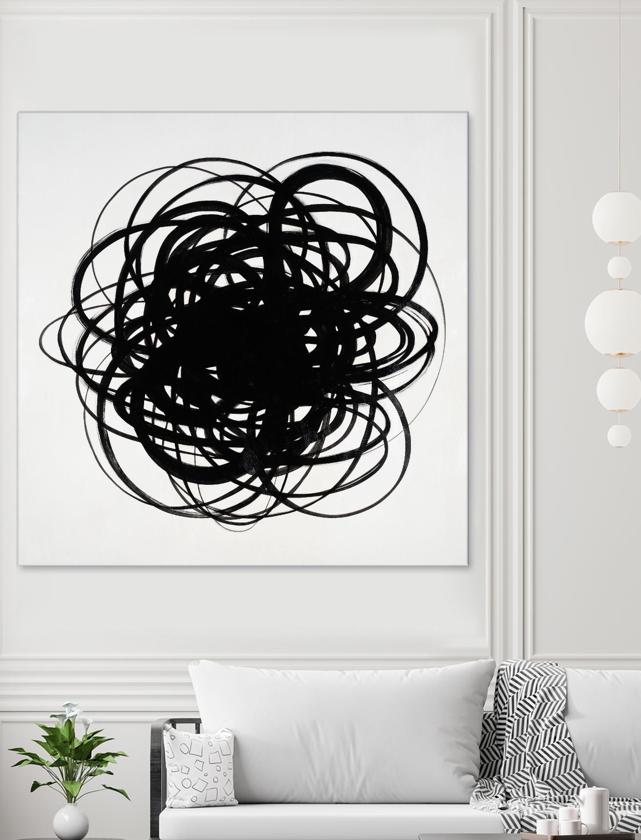 Scribbles II by KC Haxton on GIANT ART - black abstract