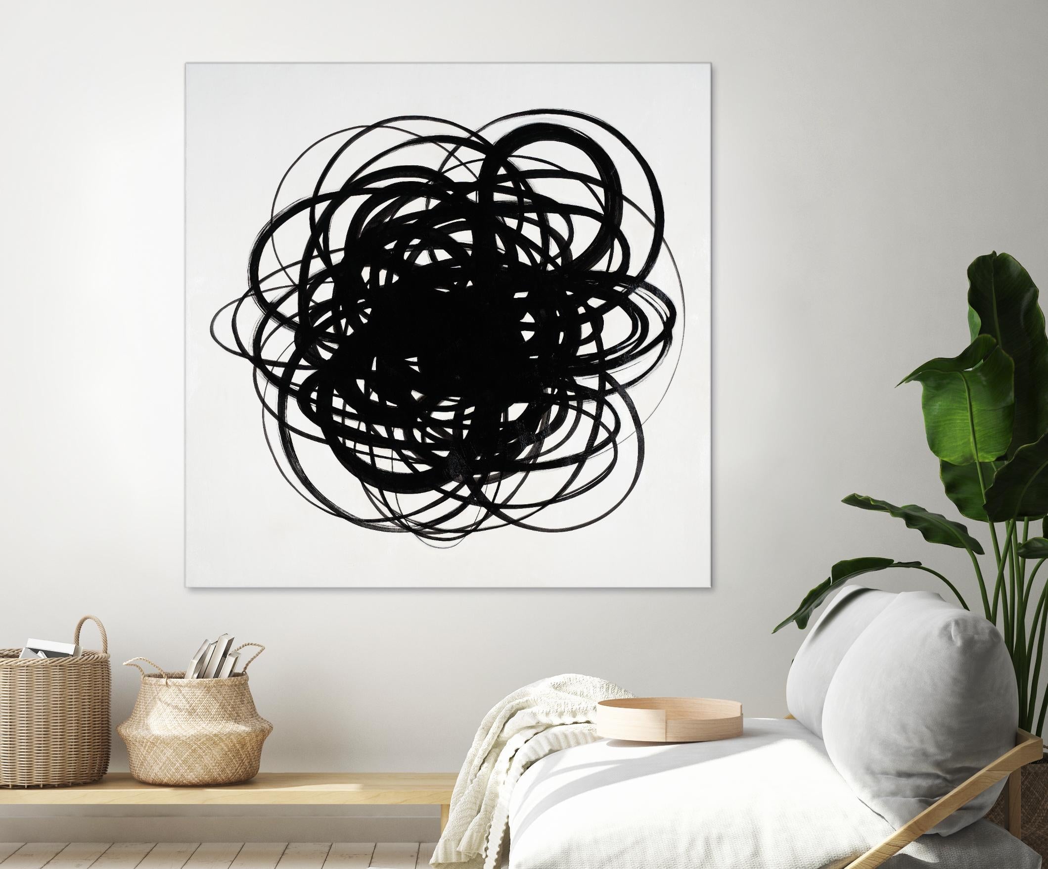 Scribbles II by KC Haxton on GIANT ART - black abstract