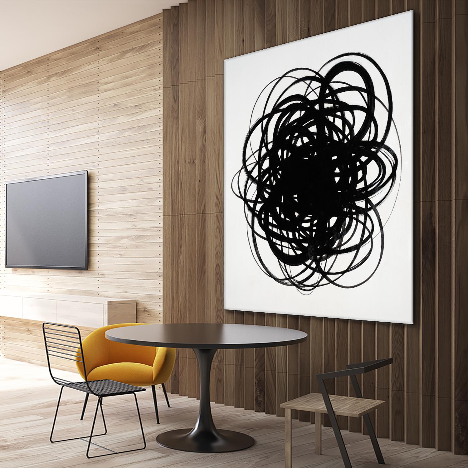 Scribbles II by KC Haxton on GIANT ART - black abstract