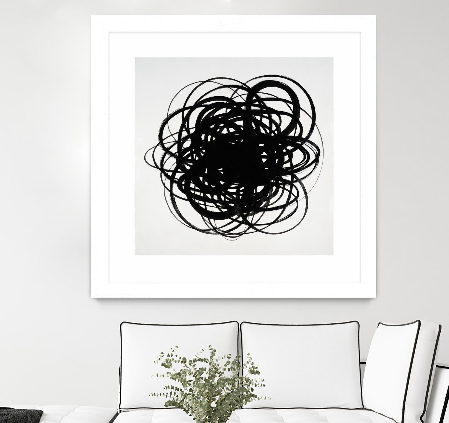 Scribbles II by KC Haxton on GIANT ART - black abstract