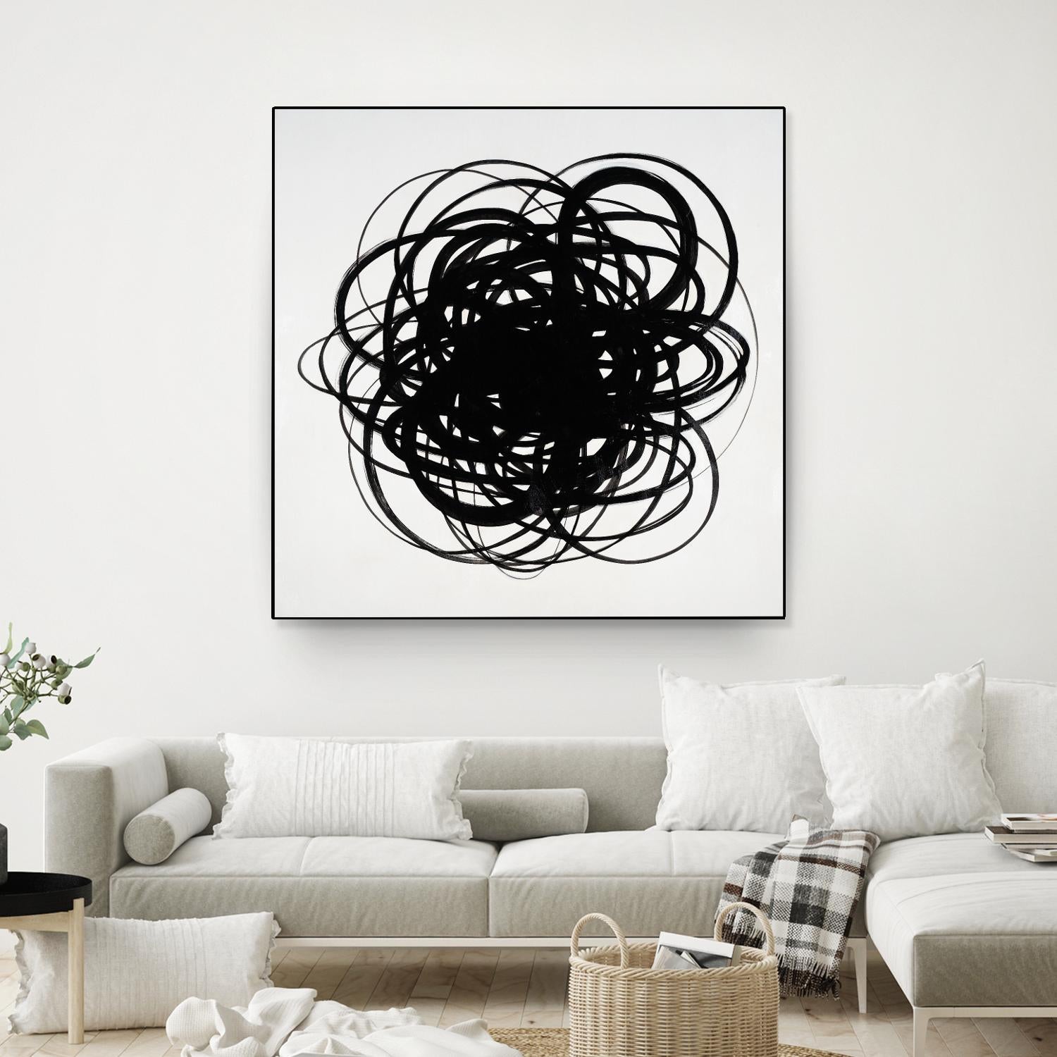 Scribbles II by KC Haxton on GIANT ART - black abstract