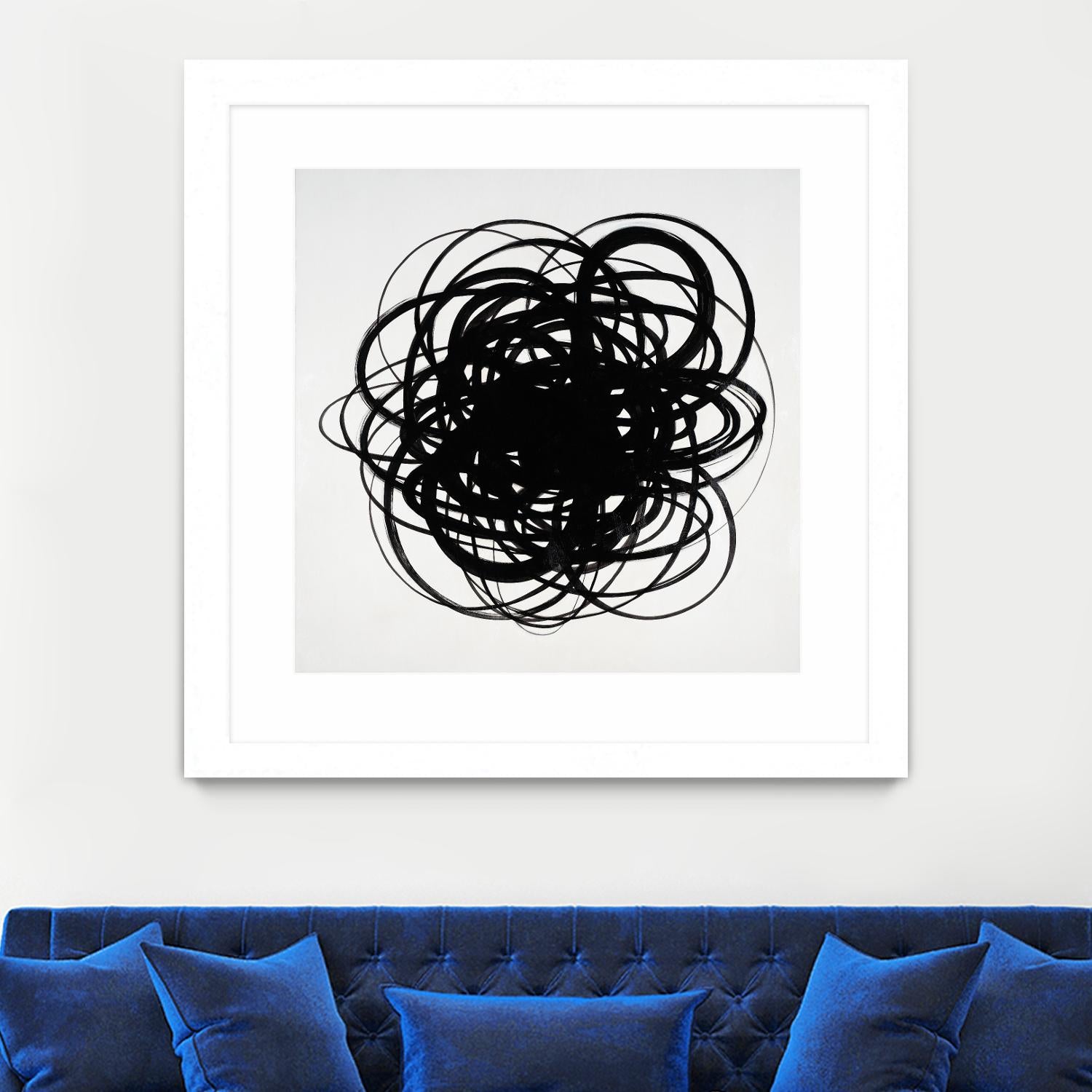 Scribbles II by KC Haxton on GIANT ART - black abstract