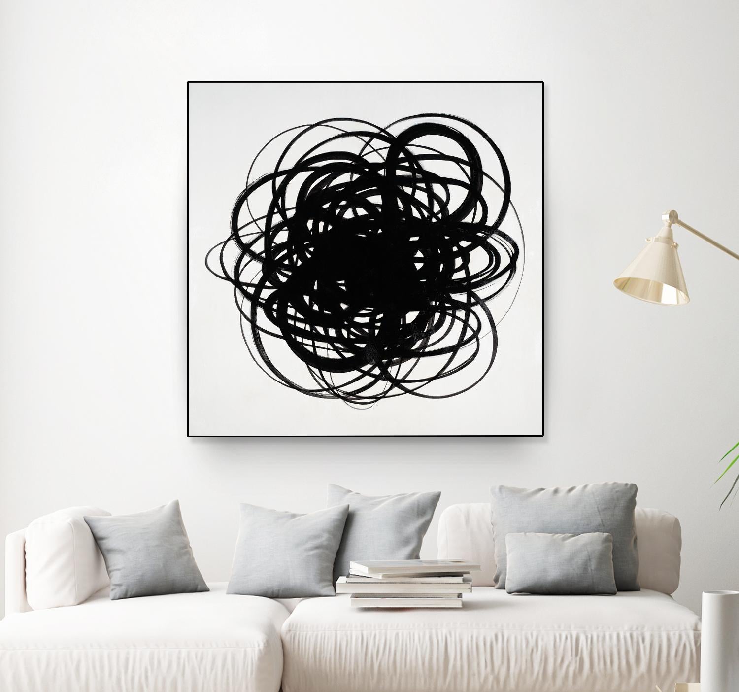 Scribbles II by KC Haxton on GIANT ART - black abstract