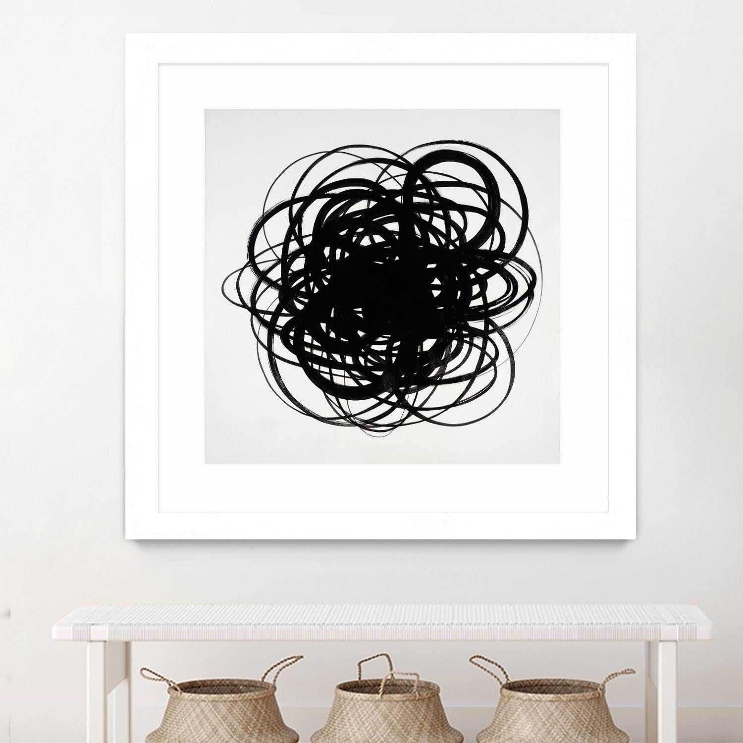 Scribbles II by KC Haxton on GIANT ART - black abstract
