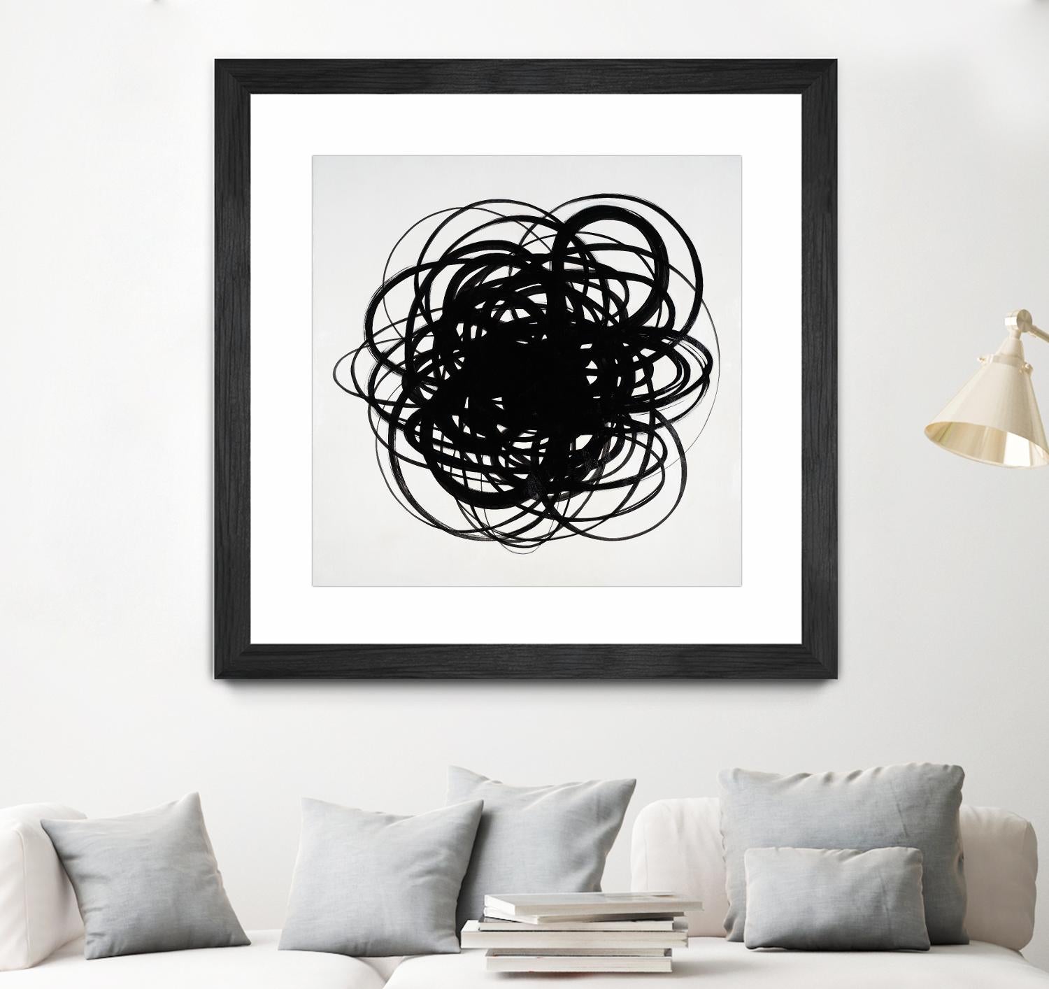 Scribbles II by KC Haxton on GIANT ART - black abstract