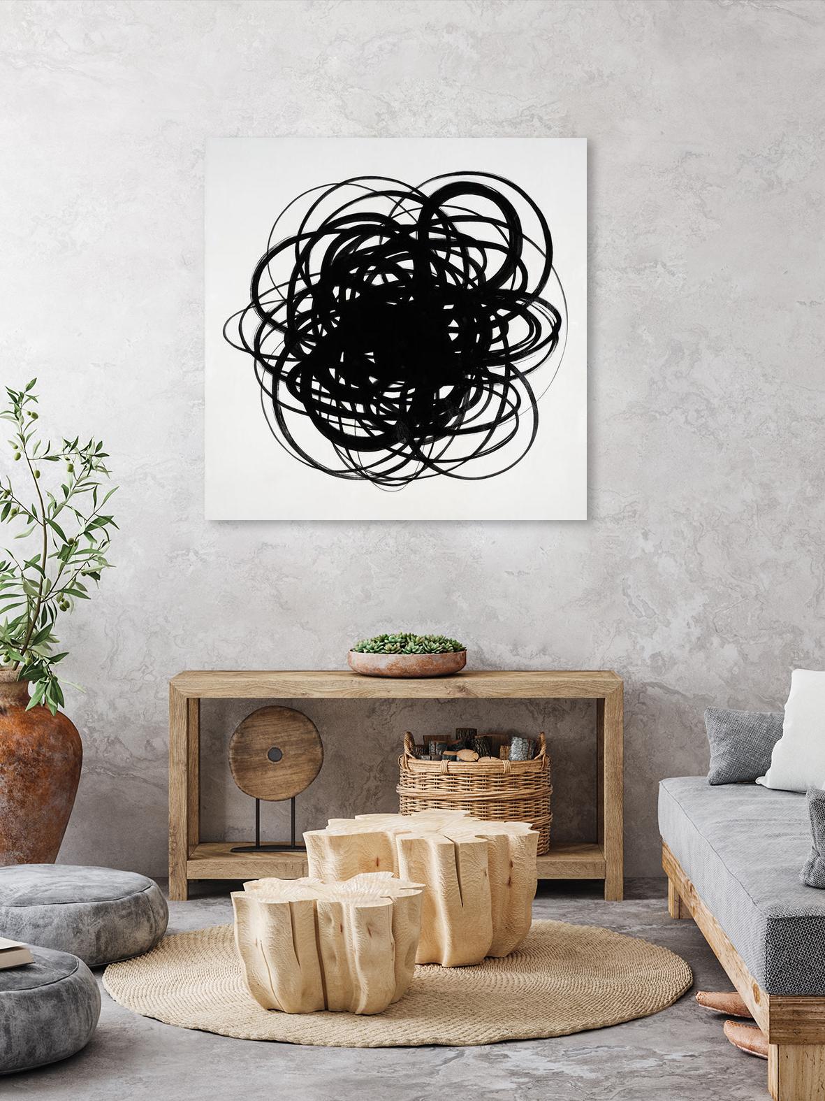 Scribbles II by KC Haxton on GIANT ART - black abstract