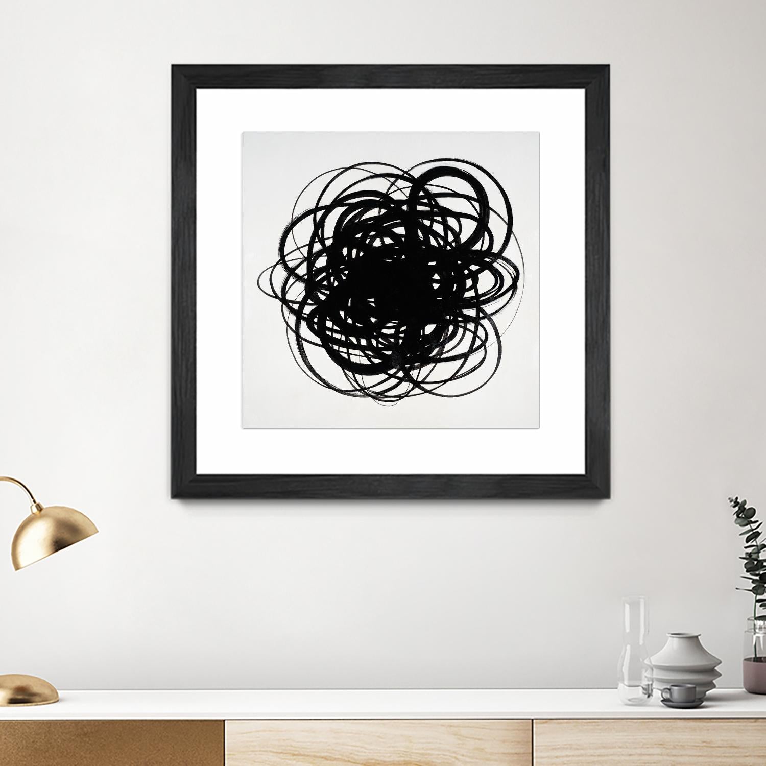 Scribbles II by KC Haxton on GIANT ART - black abstract