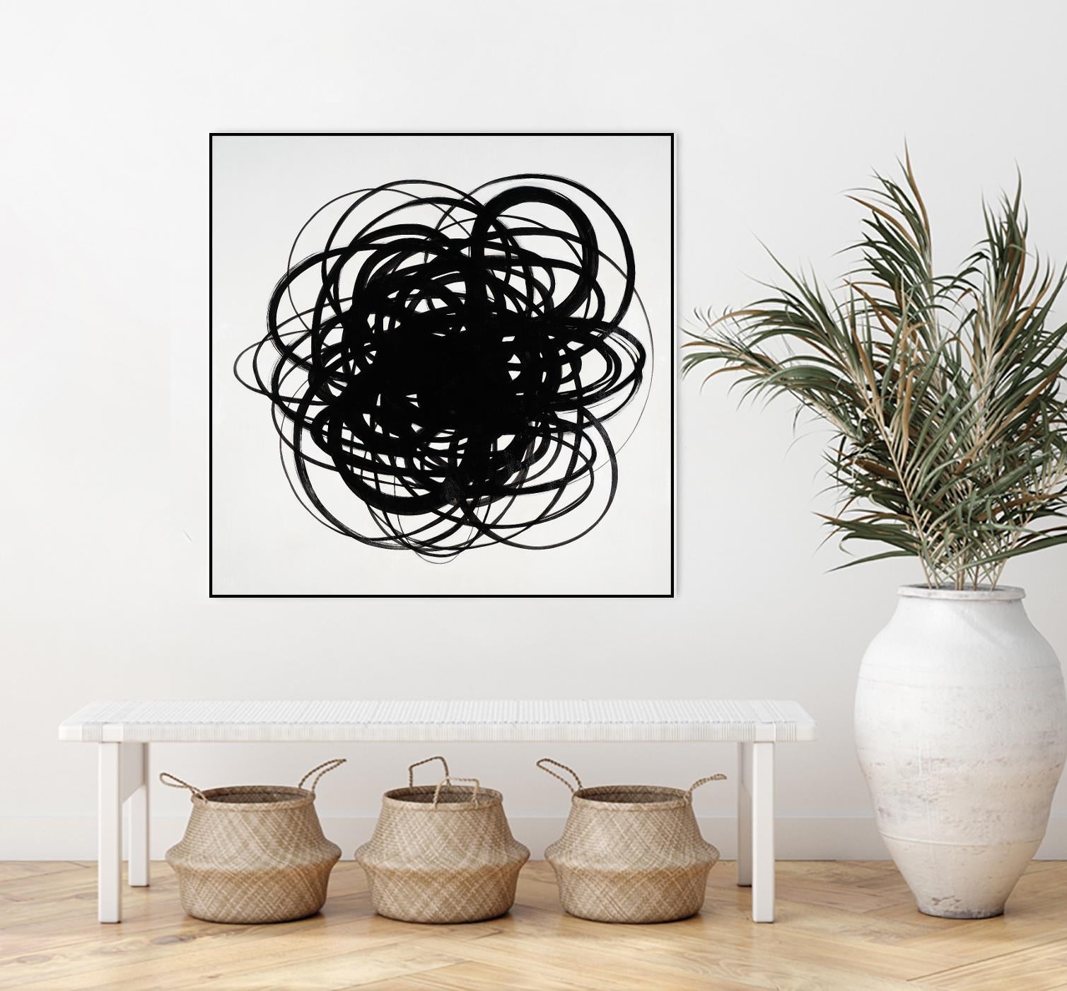 Scribbles II by KC Haxton on GIANT ART - black abstract