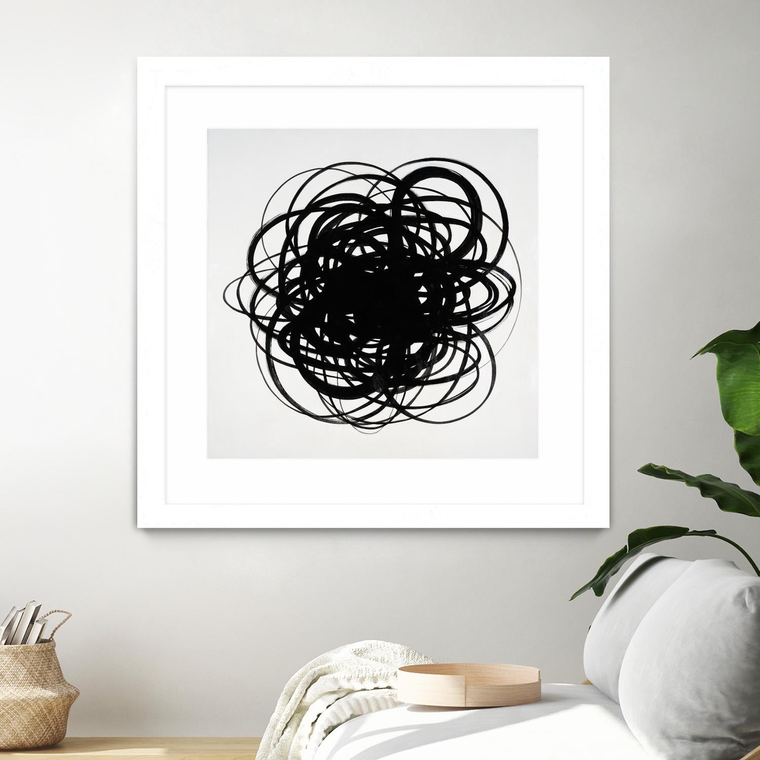 Scribbles II by KC Haxton on GIANT ART - black abstract