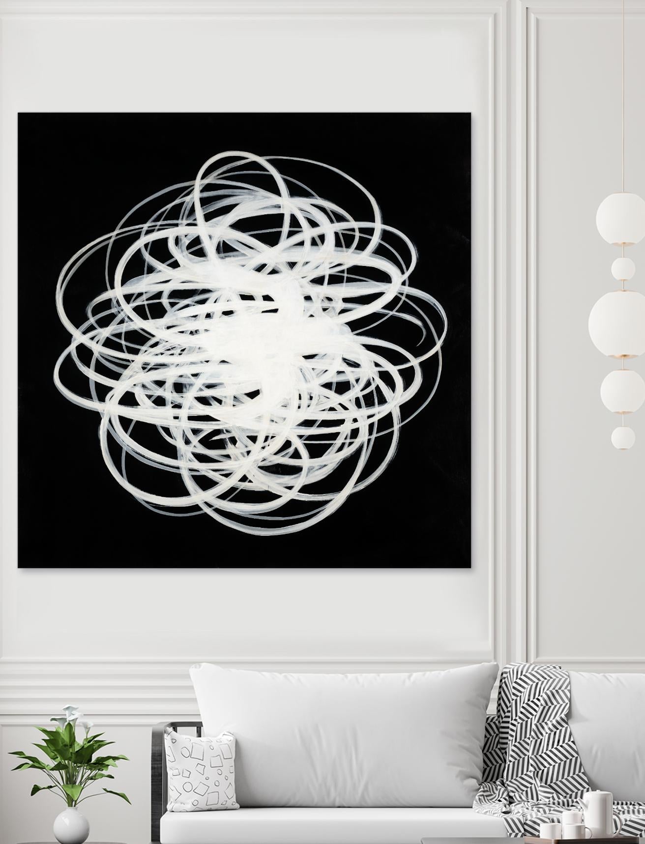Scribbles I by KC Haxton on GIANT ART - black abstract