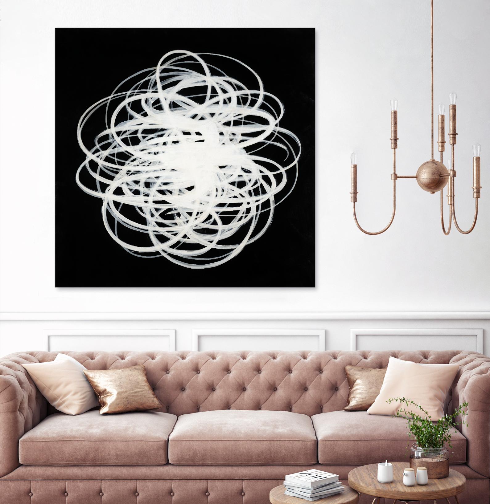 Scribbles I by KC Haxton on GIANT ART - black abstract