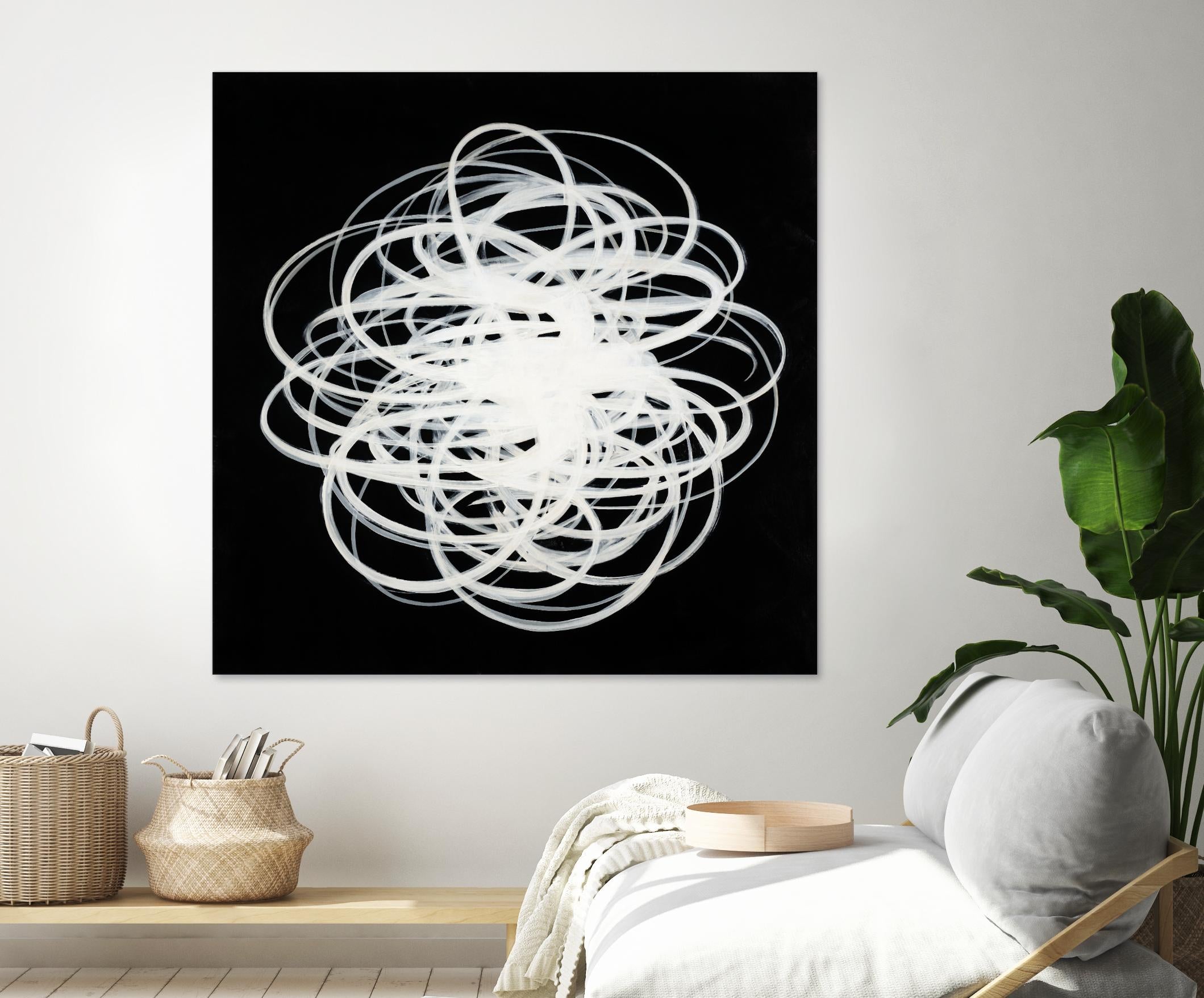 Scribbles I by KC Haxton on GIANT ART - black abstract
