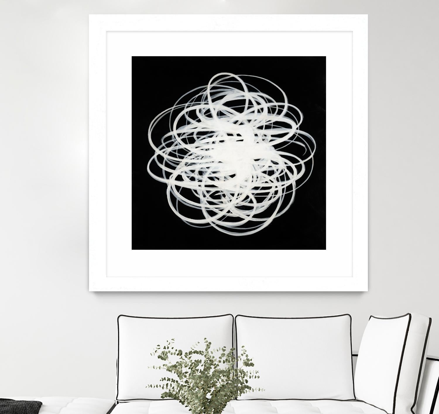 Scribbles I by KC Haxton on GIANT ART - black abstract