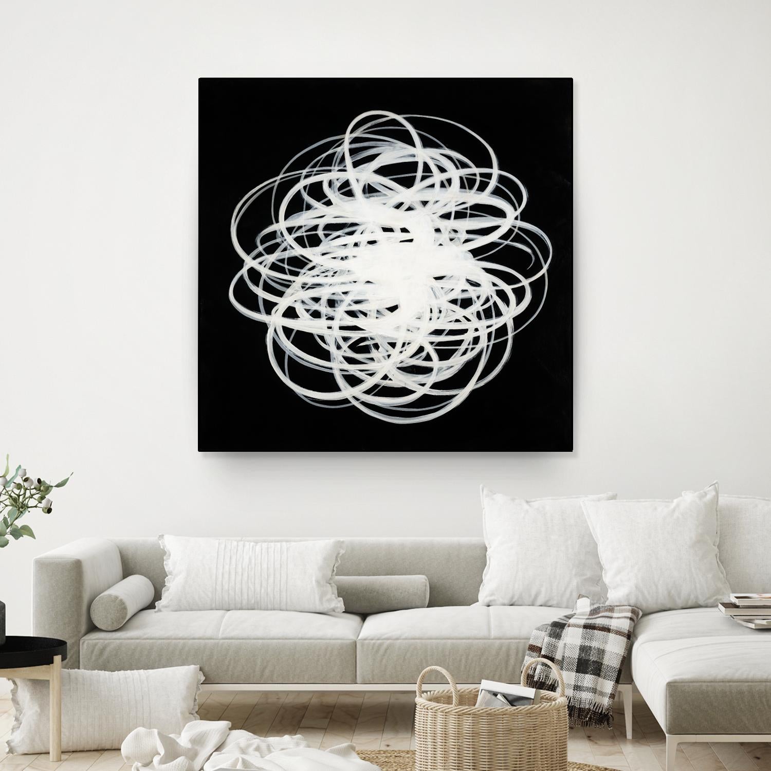 Scribbles I by KC Haxton on GIANT ART - black abstract
