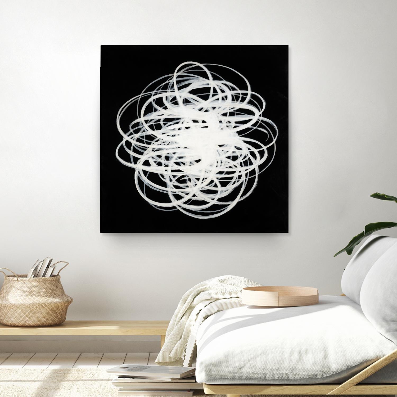 Scribbles I by KC Haxton on GIANT ART - black abstract