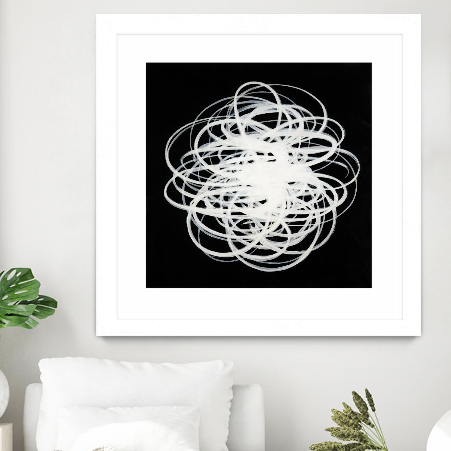 Scribbles I by KC Haxton on GIANT ART - black abstract