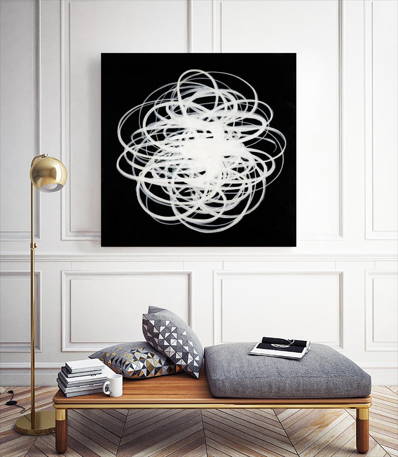 Scribbles I by KC Haxton on GIANT ART - black abstract