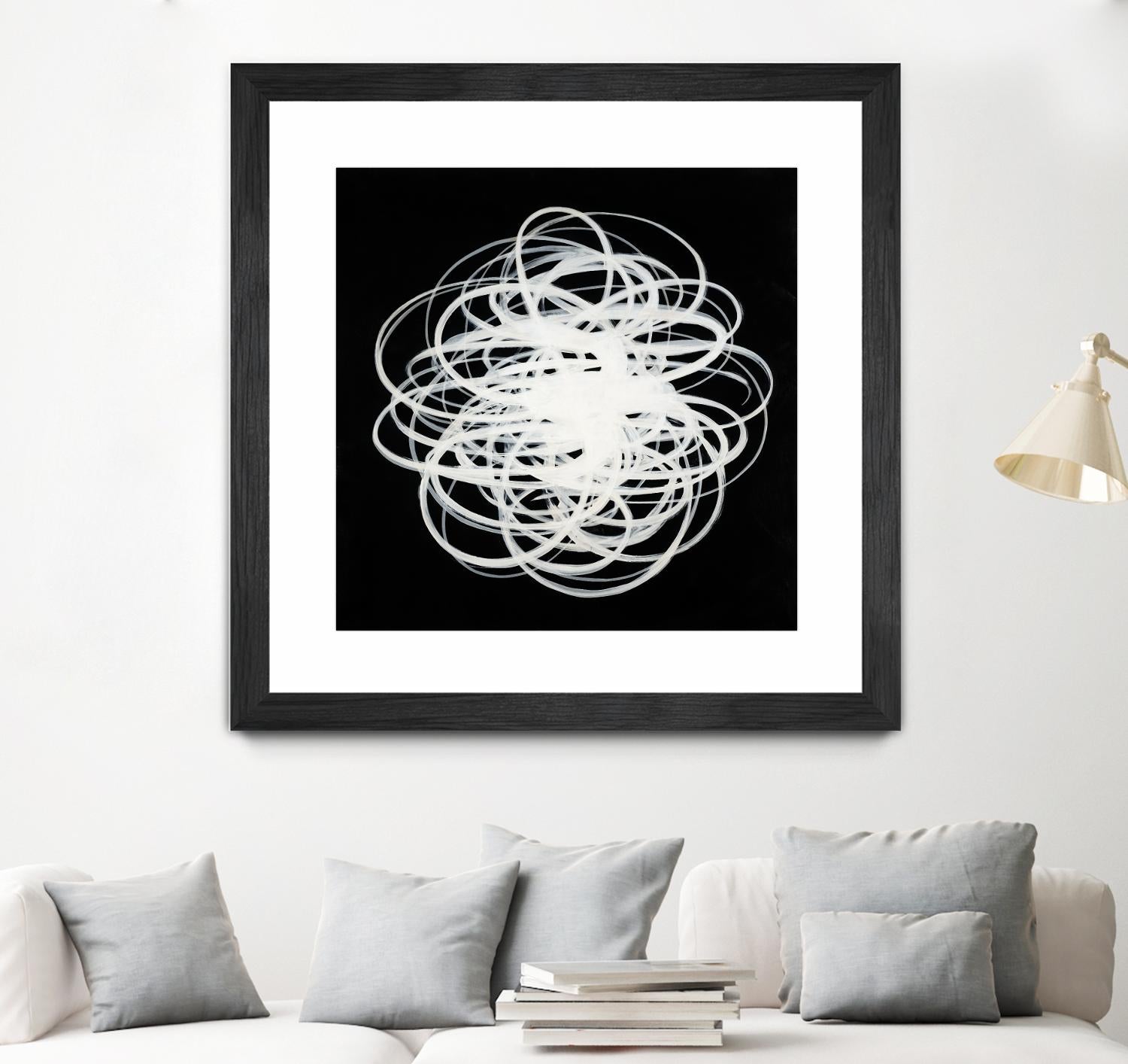Scribbles I by KC Haxton on GIANT ART - black abstract