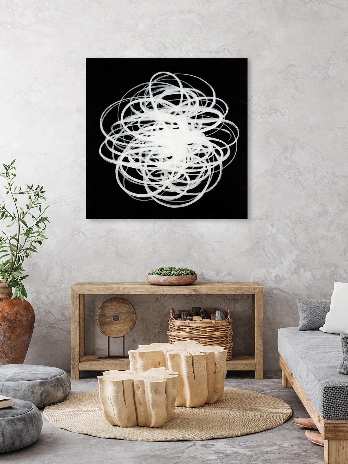 Scribbles I by KC Haxton on GIANT ART - black abstract