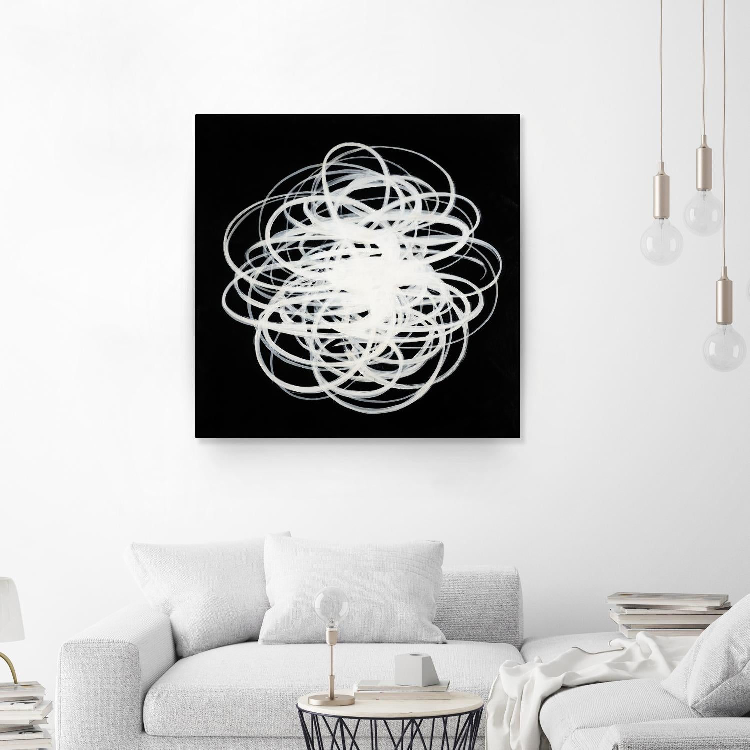 Scribbles I by KC Haxton on GIANT ART - black abstract