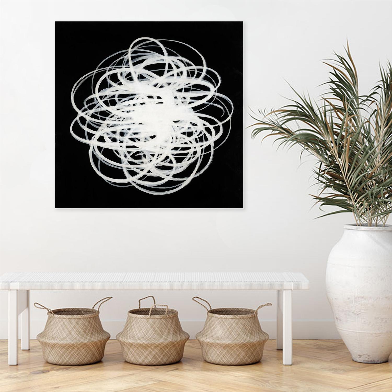 Scribbles I by KC Haxton on GIANT ART - black abstract